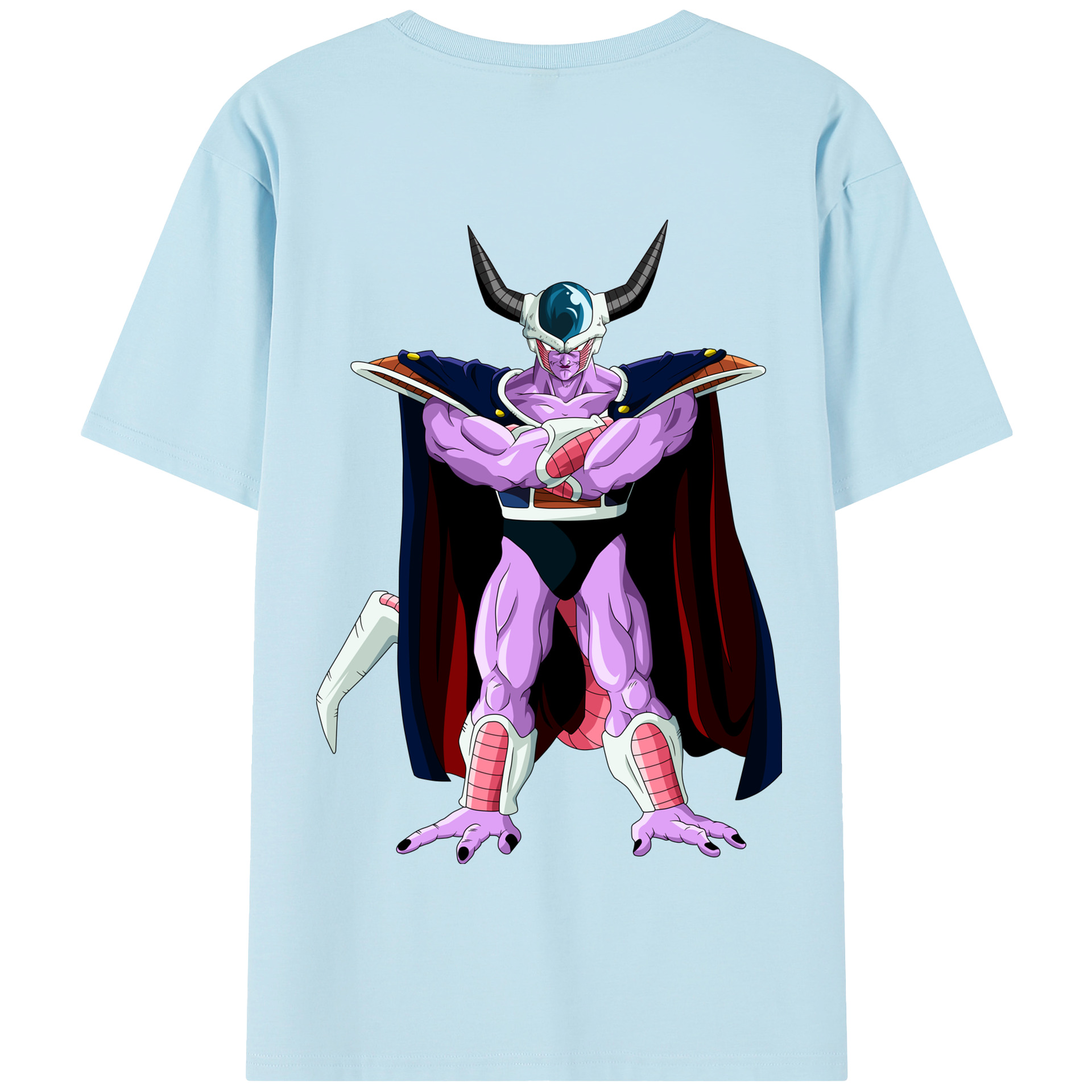 （画像用） ドラゴンボール コルド大王 DRAGON BALL King Cold 綿100％半袖Tシャツ（背面プリント）